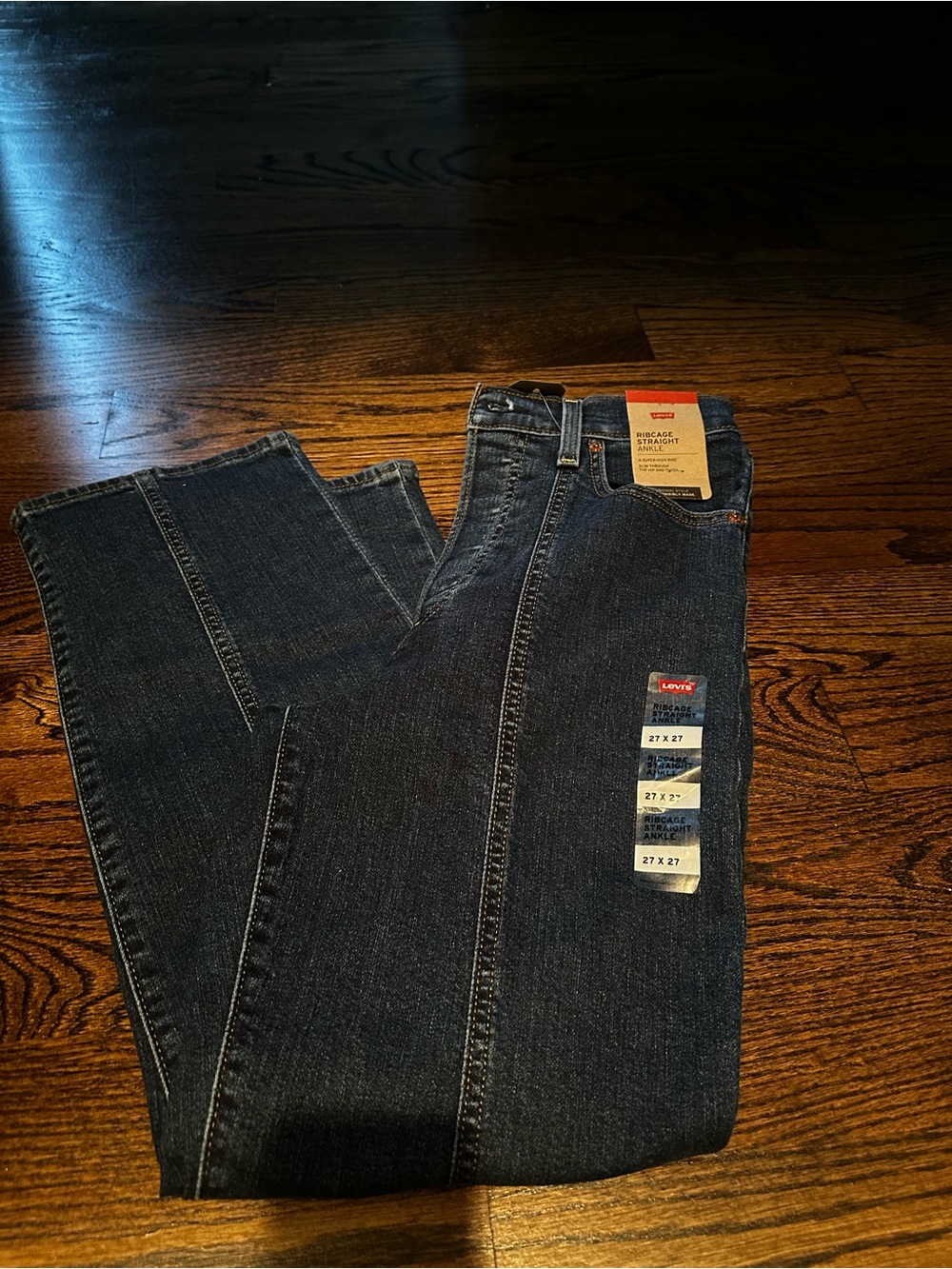 Levi's women’s  Dark Indigo Slim Straight Jeans